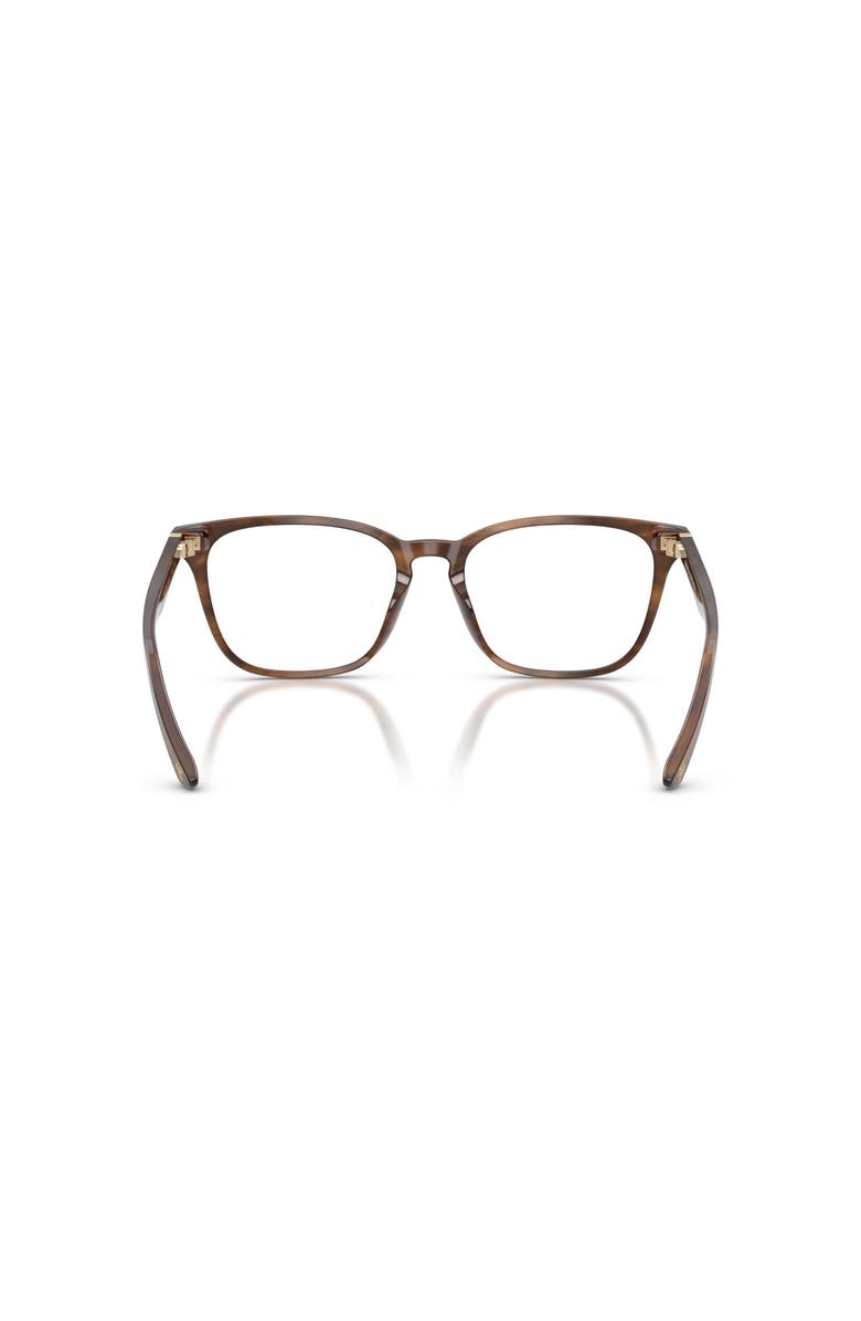 Brooks Brothers 55mm Square optical glasses, Alternate, color, Brown