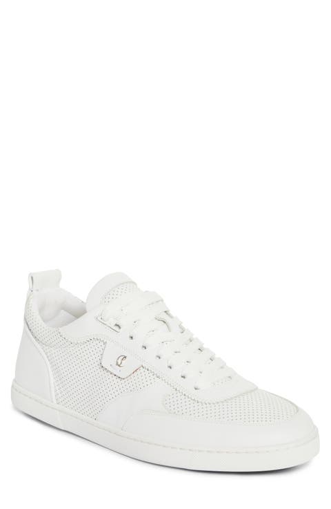 Men's Christian Louboutin White Sneakers & Athletic Shoes