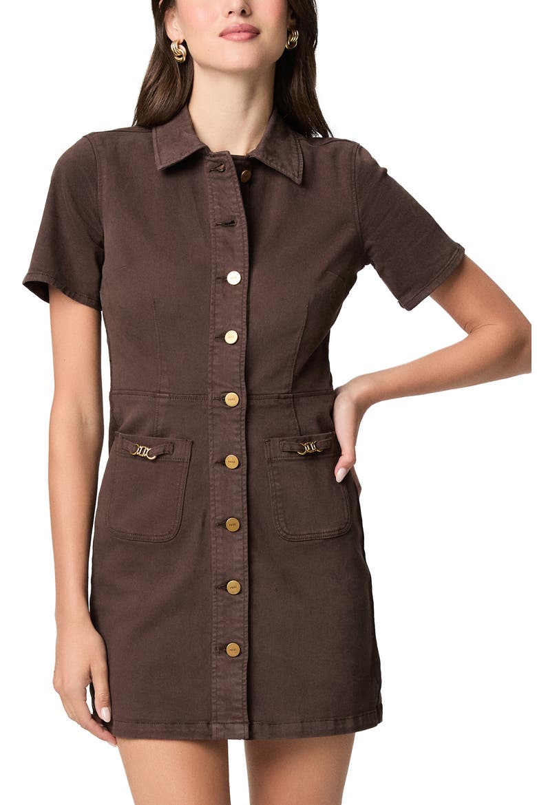 Clementine Minidress, Alternate, color, RICH CHOCOLATE