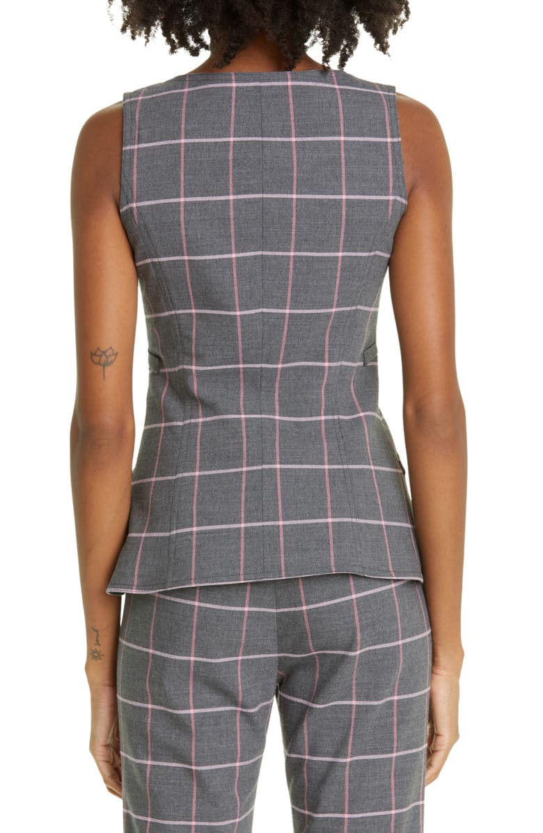Smythe Plaid Waistcoat, Alternate, color, 