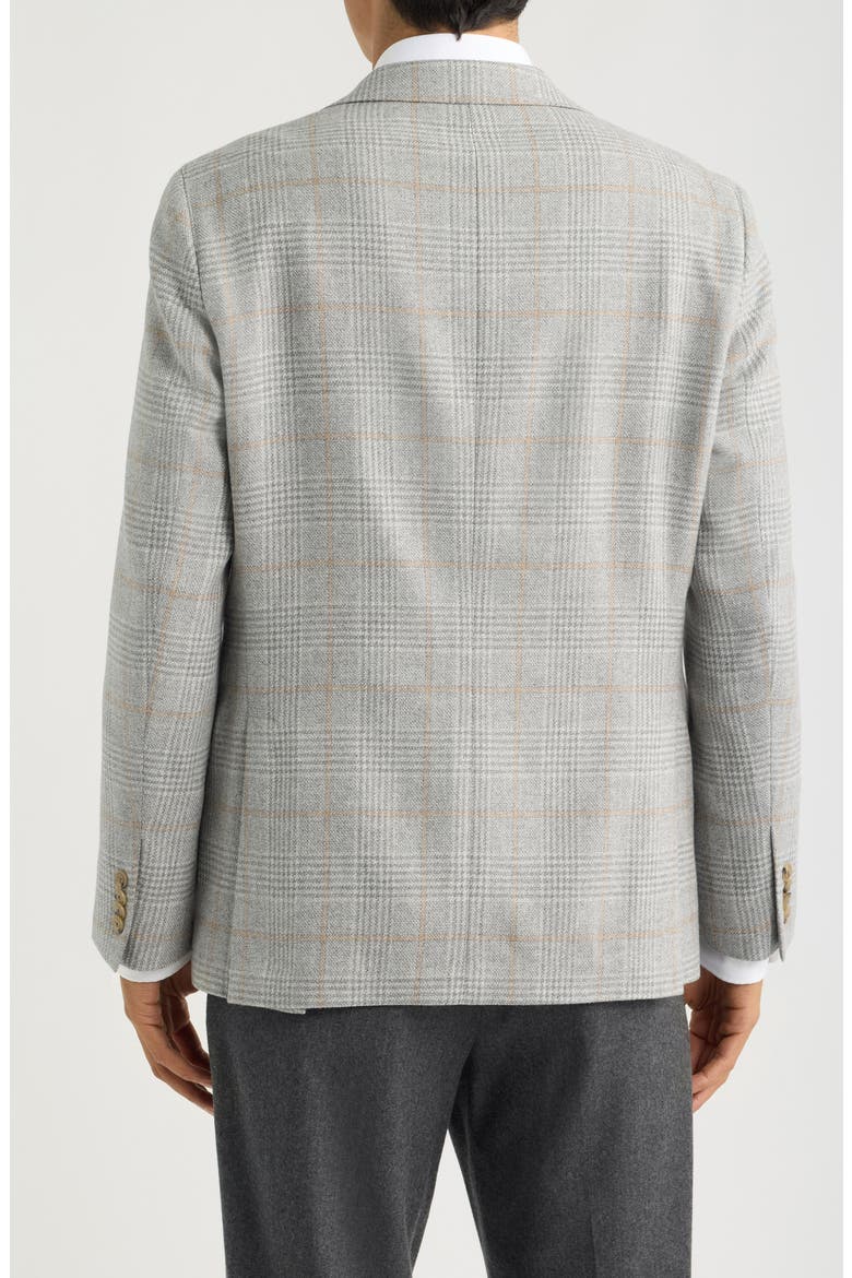 Midland Check Wool & Cashmere Sport Coat, Alternate, color, LIGHT GREY