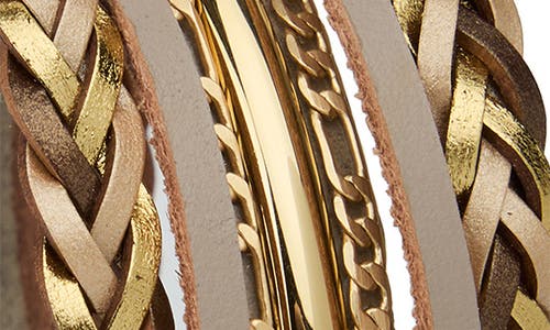 Saachi Braided Multistrand Bracelet In Brown