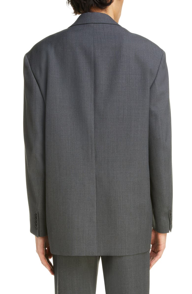 Acne Studios Mélange Oversize Recycled Polyester & Wool Sport Coat, Alternate, color,