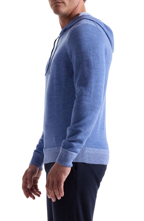 Bugatchi Meino Wool Hoodie Sweater In Blue