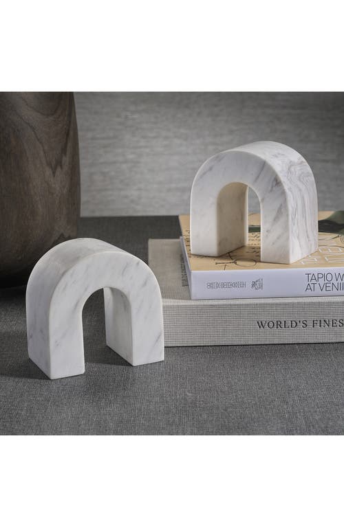 Zodax Martil Set Of 2 Marble Bookends In Gray