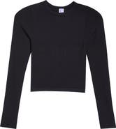 Florence by Mills Softie Seamless Long Sleeve Crop T-Shirt