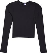 Florence by Mills Softie Seamless Long Sleeve Crop T-Shirt