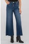Meg High Waist Raw Hem Wide Leg Jeans