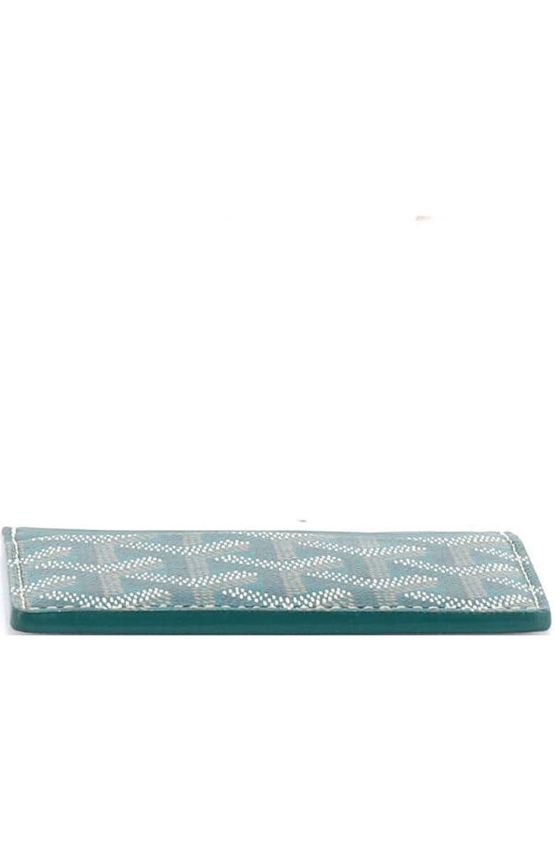 Pre-Owned Goyard Saint Sulpice Card Holder Coated Canvas, Alternate, color, Green