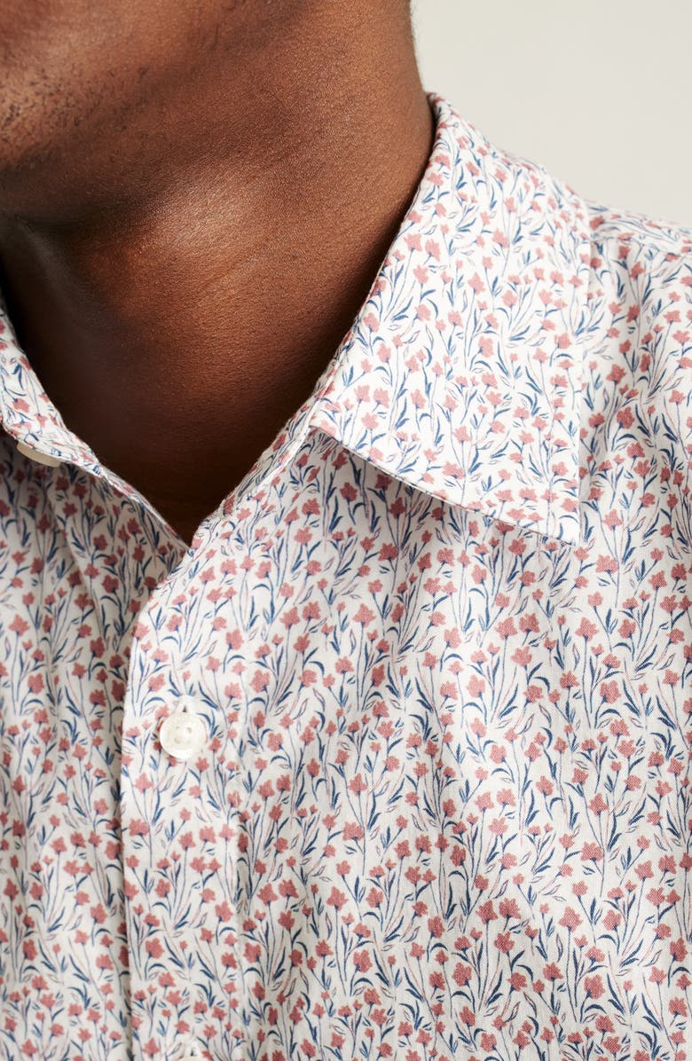 Bonobos Riviera Floral Short Sleeve Stretch Cotton Button-Up Shirt, Alternate, color,