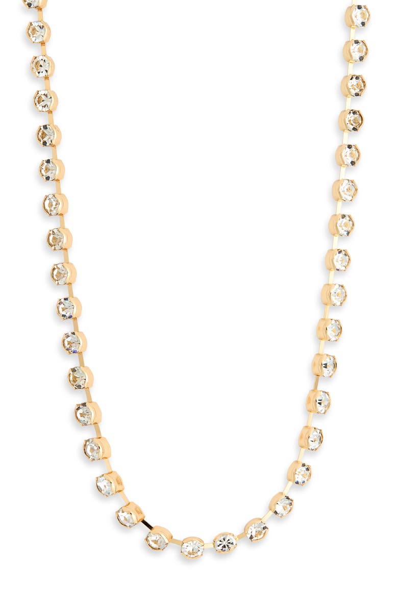 Crystal Collar Necklace, Main, color, CLEAR
