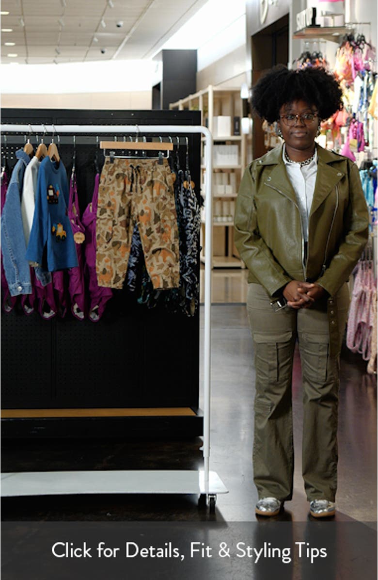 Kids' Dinosaur Camo Cotton Cargo Pants, sales video thumbnail