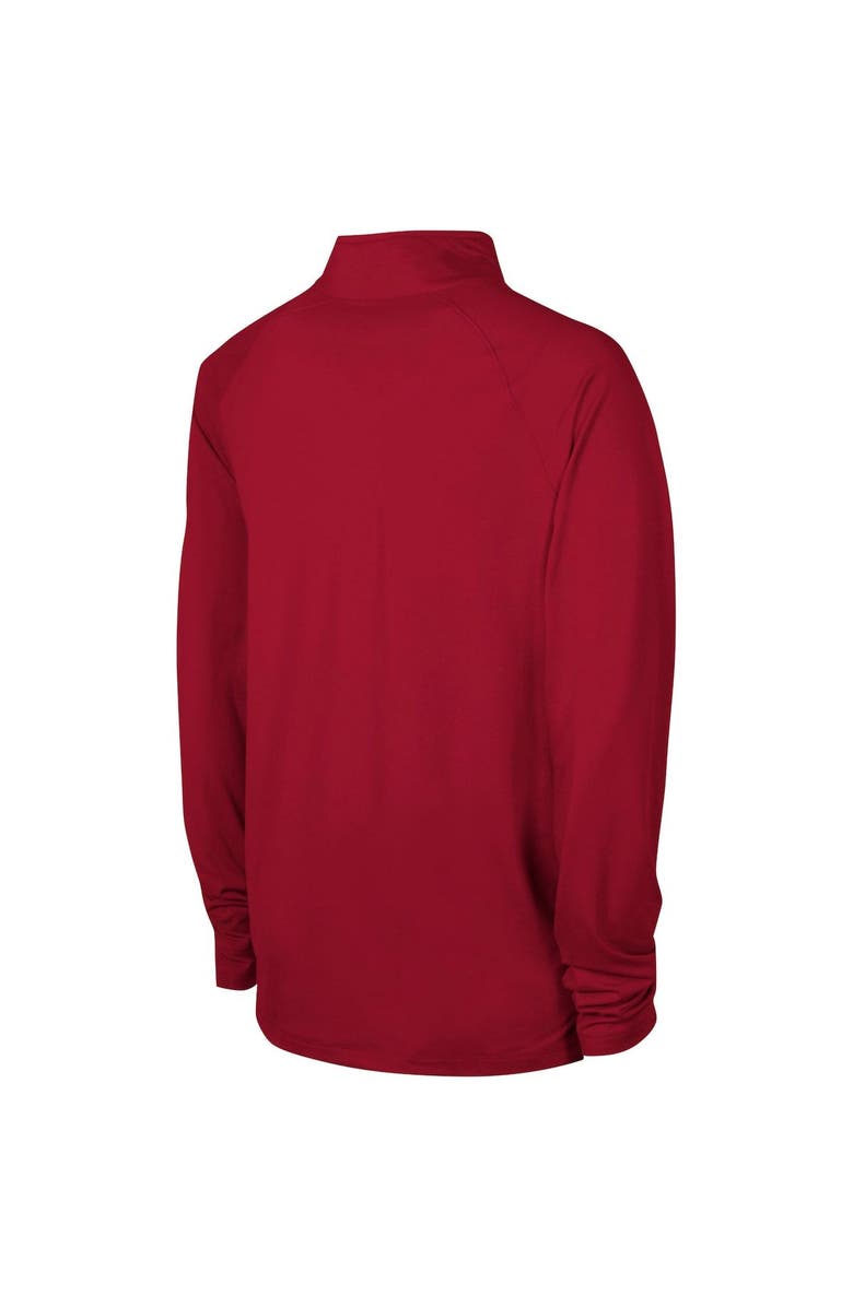 Outerstuff Men's Red Tampa Bay Buccaneers Combine Authentic Raglan Quarter-Zip Top, Alternate, color, Red