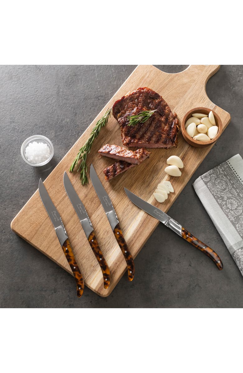 FRENCH HOME 4-Piece Steak Knife Set, Alternate, color, Tortoise Shell