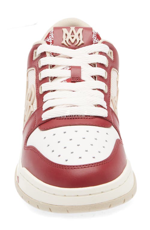 Shop Amiri Classic Low Top Sneaker In Deep Red