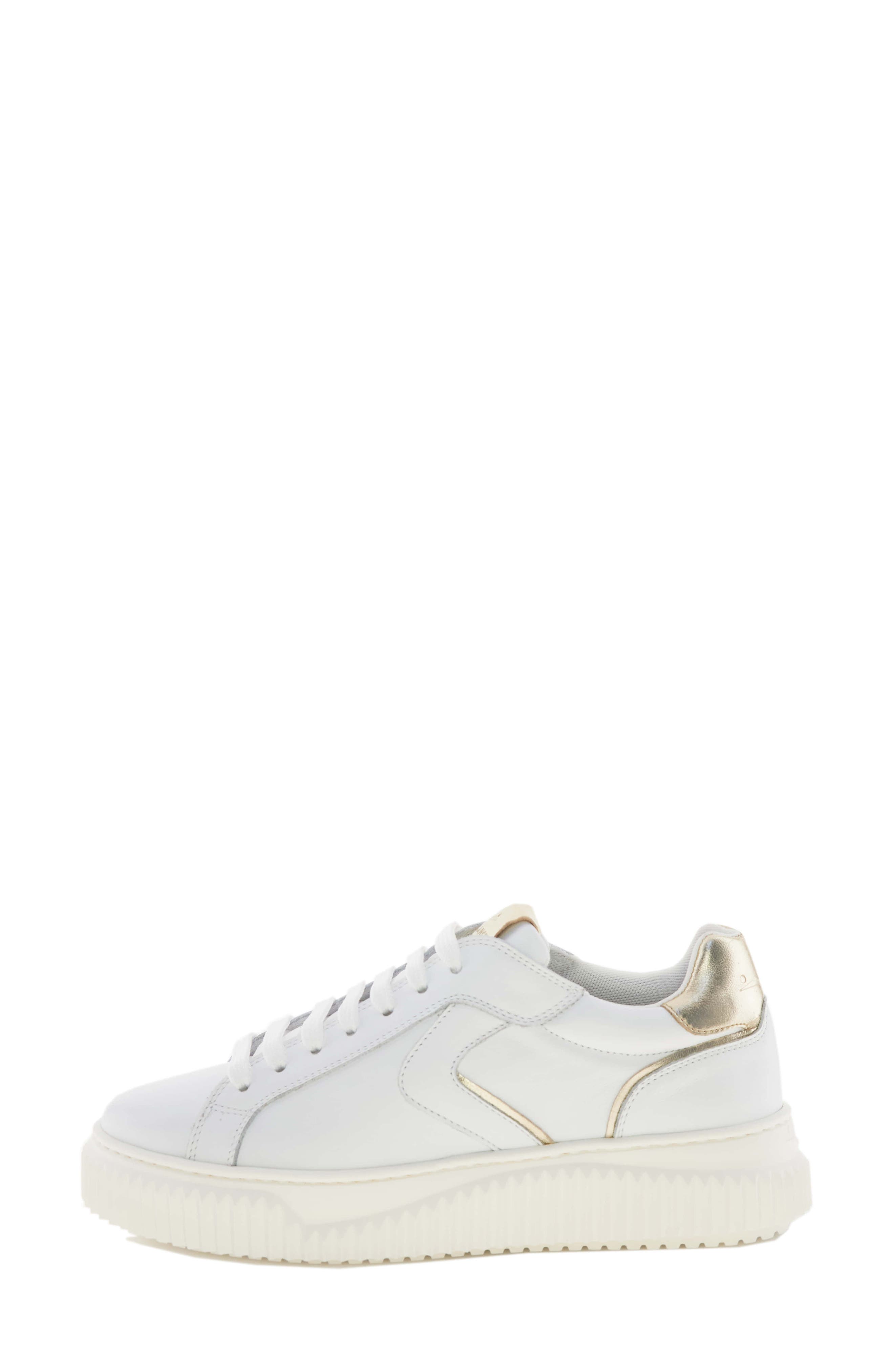 Lipari Piped Sneaker, Alternate, color, WHITE PLATINUM