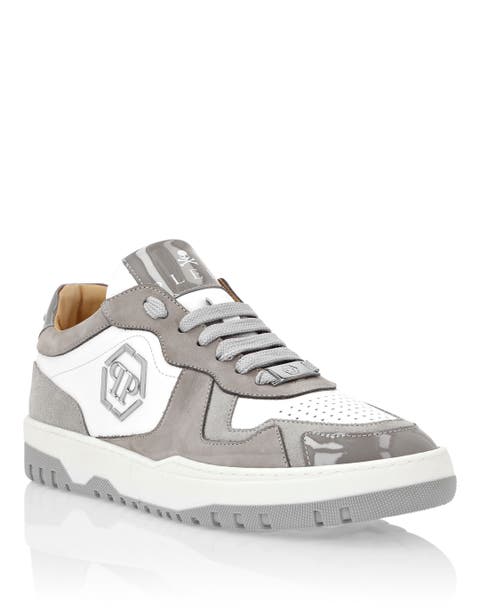 Mix Leather Lo-Top Sneakers Techno Unisex