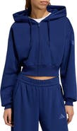 adidas Full Zip Cropped Fleece Hoodie