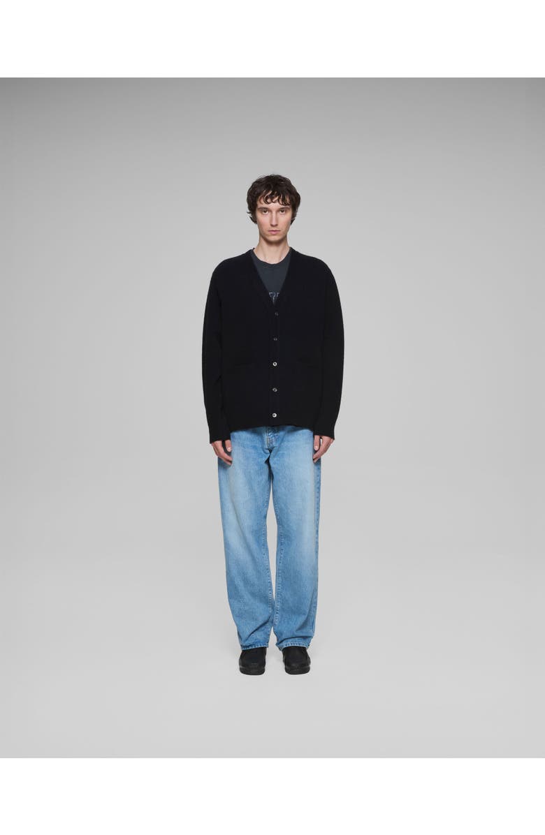 vowels Alpaca Blend Cardigan, Alternate, color, Black