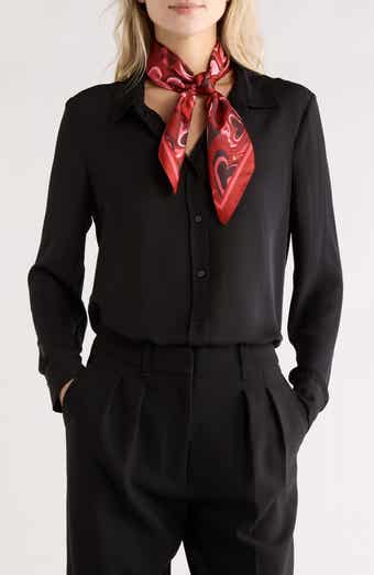 Steve Madden Bursting Hearts Square Scarf