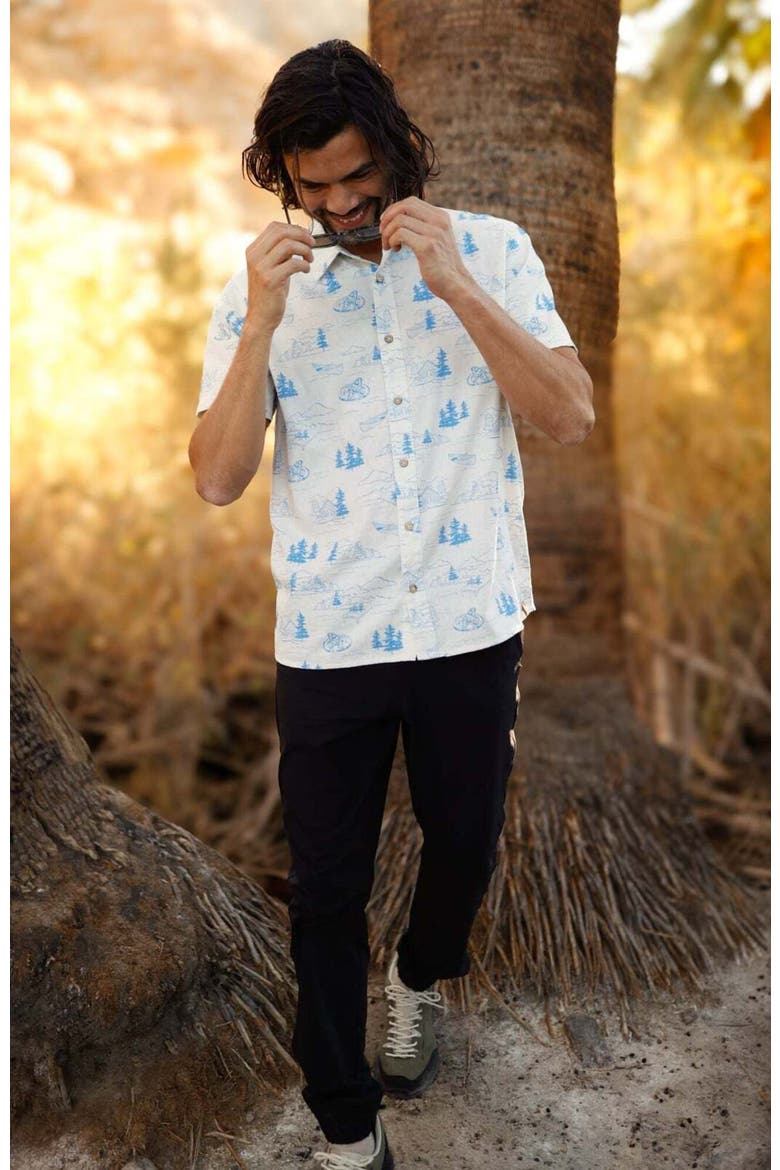 Redwood Shirt, Alternate, color, WhiteOakHeather/Lake Sasquatch