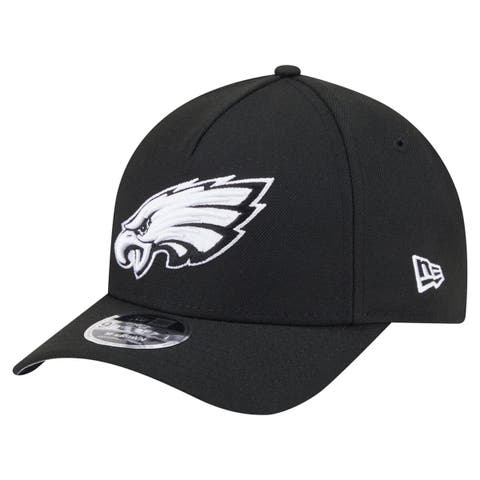 Men's New Era  Black Philadelphia Eagles Team Collection 9FORTY M-Crown A-Frame Adjustable Hat