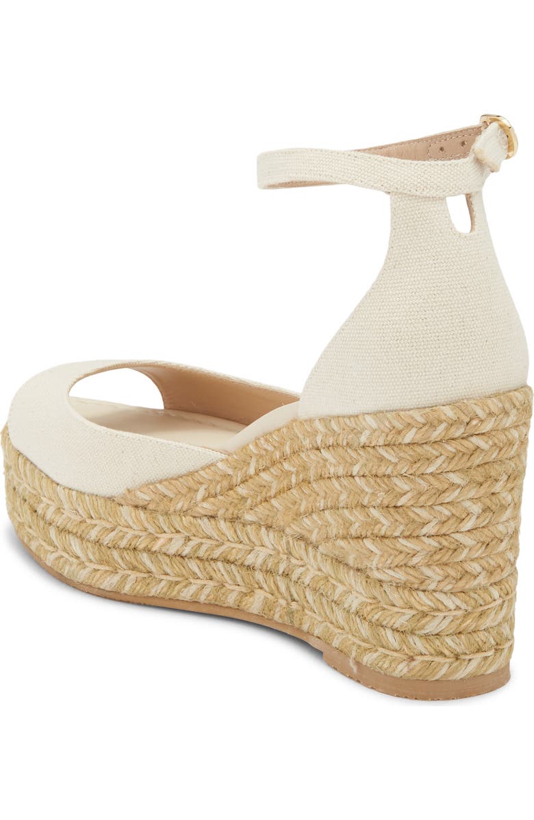Stuart Weitzman Distia Espadrille Wedge Sandal, Alternate, color, Natural