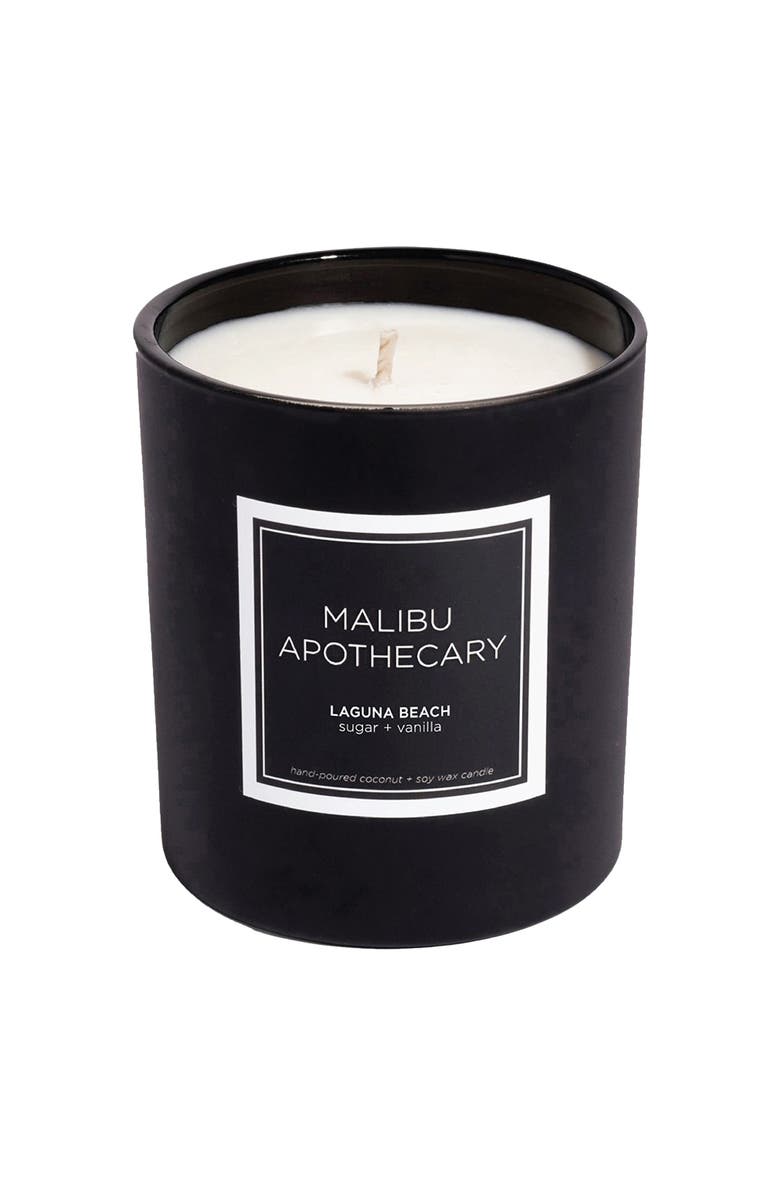 Malibu Apothecary Matte Black Candle, Alternate, color, Laguna Beach