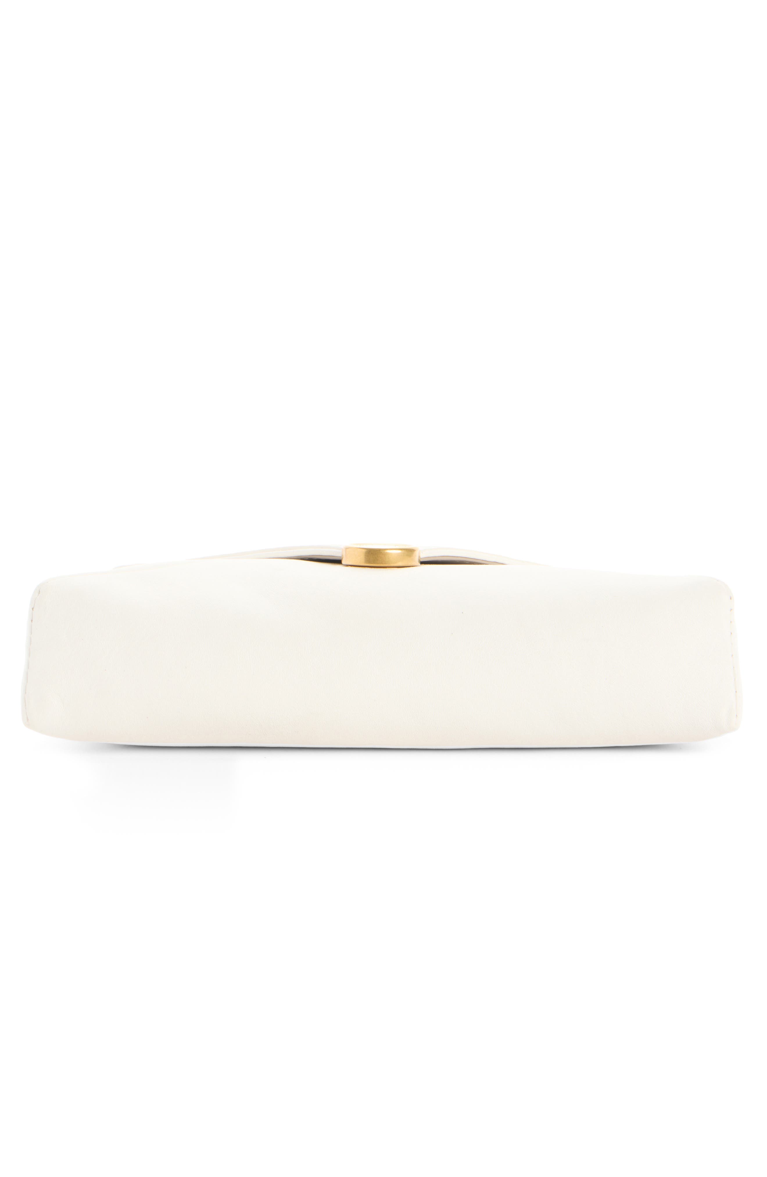 Dries Van Noten Leather Envelope Clutch, Alternate, color, Pearl 12