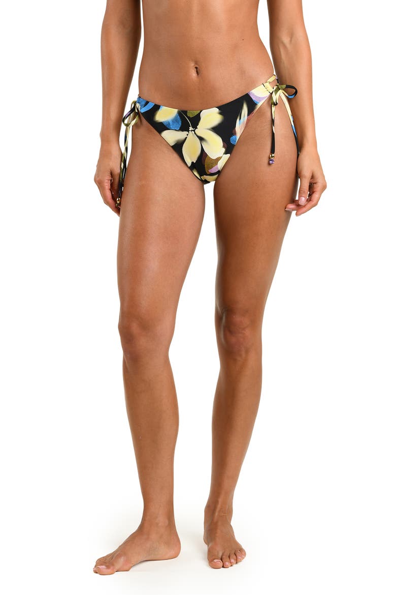 Afterglow Cheeky Tie Side Swim Bottoms, Alternate, color, BLACK MULTI