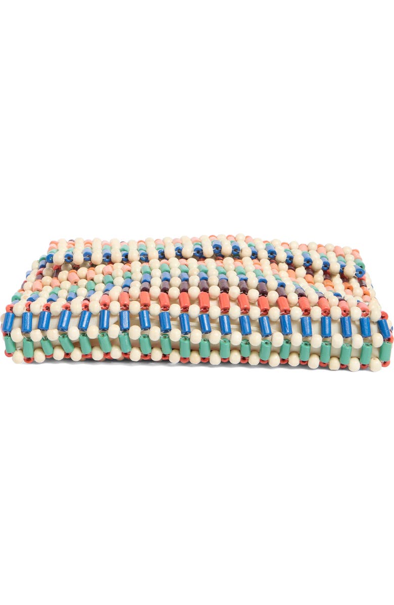 Collection XIIX Wooden Beaded Bag, Alternate, color, Ivory Multi