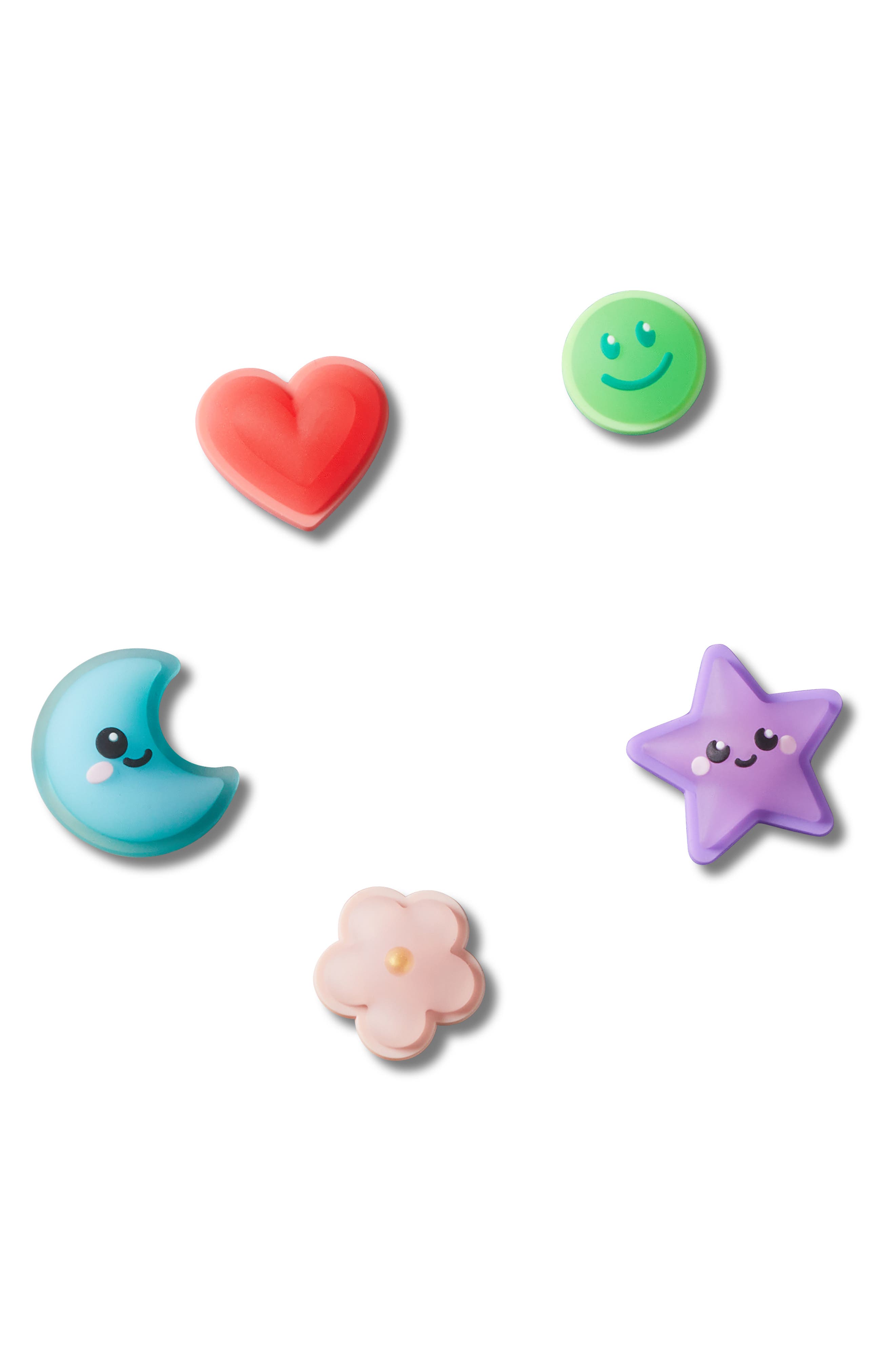 Kids' Assorted 5-Pack Cutie Friendship Beads CROCS Shoe Charms, Alternate, color, WHITE
