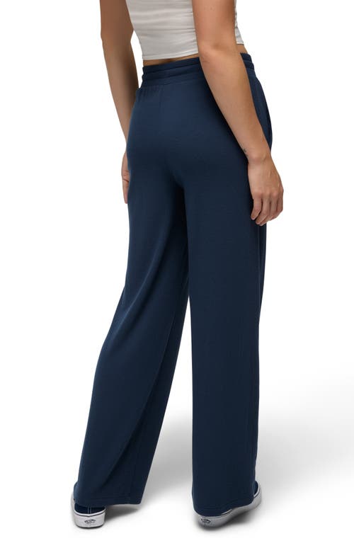 Prana Willow West Wide Leg Drawstring Pants In Blue