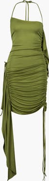 SAEMDI Mary Drawstring Halterneck Dress