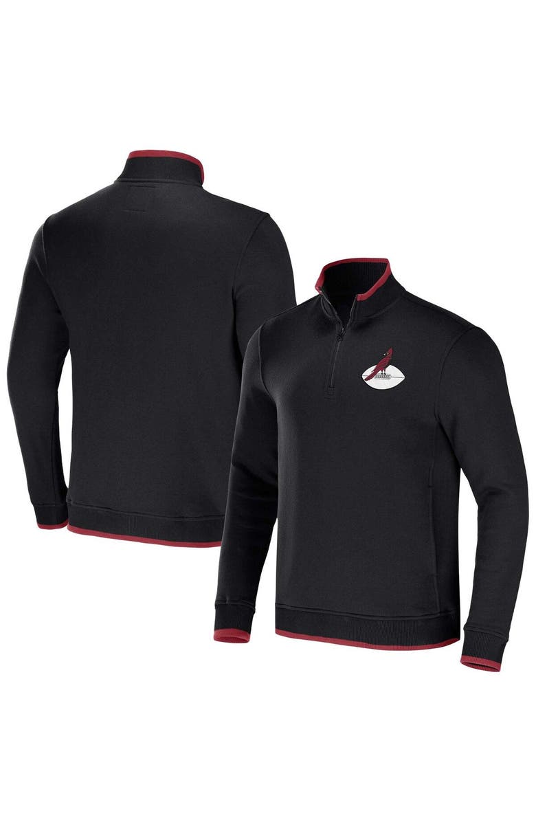 NFL X DARIUS RUCKER Men's NFL x Darius Rucker Collection by Fanatics Black Arizona Cardinals Logo Quarter-Zip Top, Main, color, Black