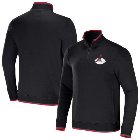 Men's NFL x Darius Rucker Collection by Fanatics Black Arizona Cardinals Logo Quarter-Zip Top