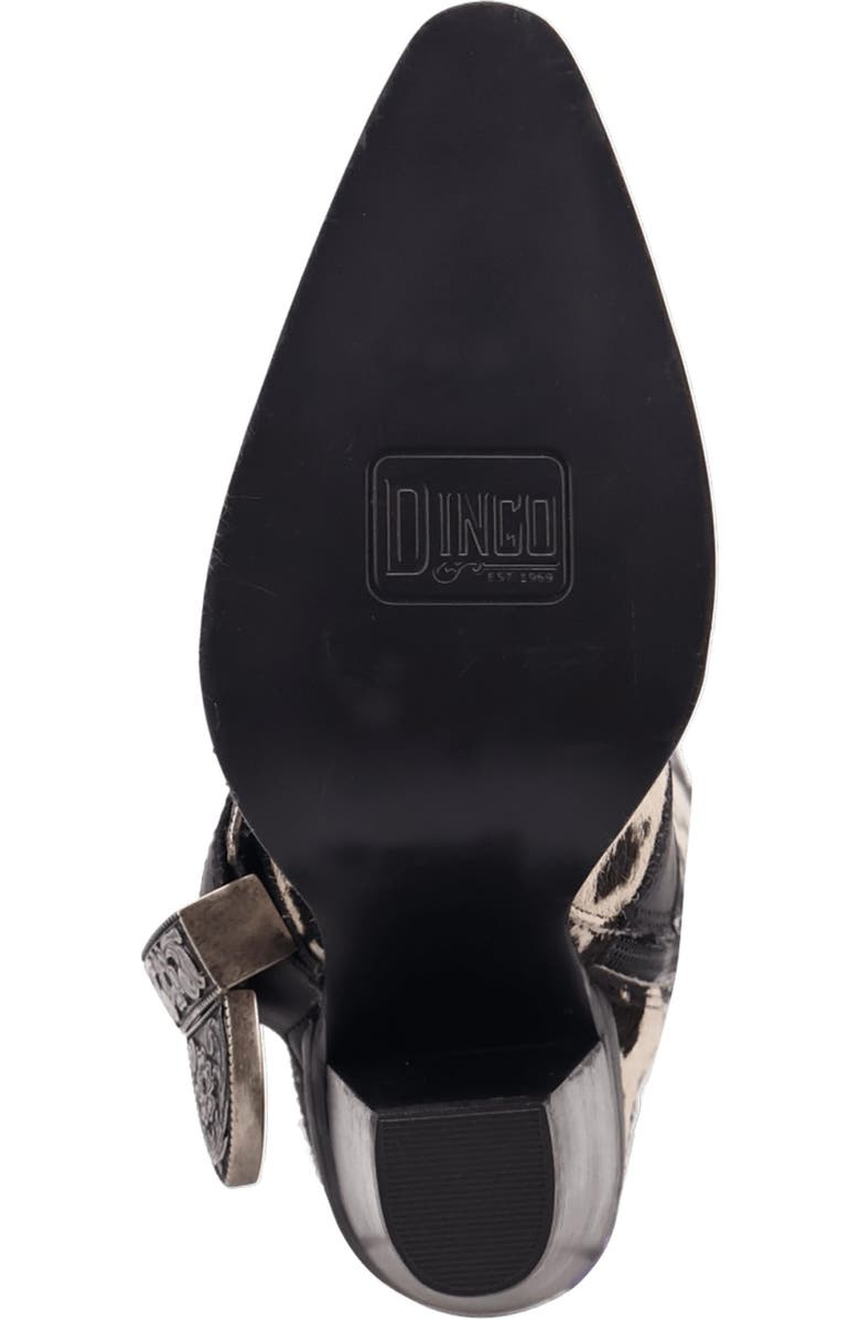 Dingo Spur Crazy Genuine Calf Hair Over the Knee Boot, Alternate, color, Cow Print