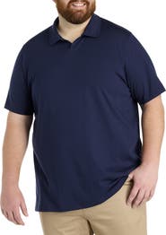 Oak Hill by DXL Big & Tall 37.5® Technology Notched Performance Polo Shirt