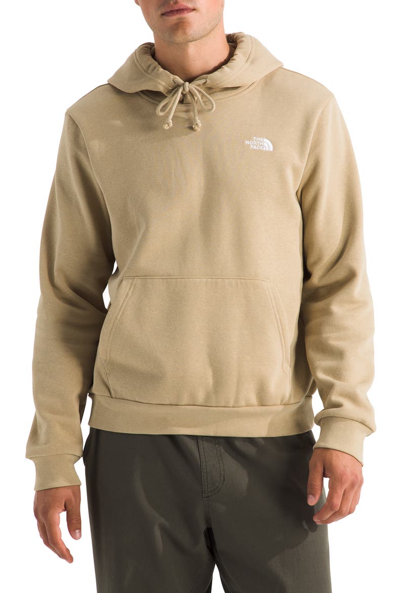 Evolution Simple Dome Fleece Hoodie, Main, color, KHAKI STONE