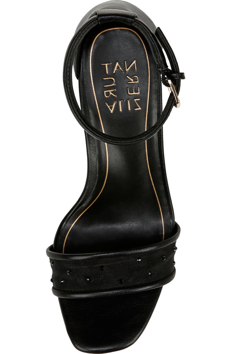 Naturalizer Joy Studded Ankle Strap Sandal, Alternate, color, Black/ Black