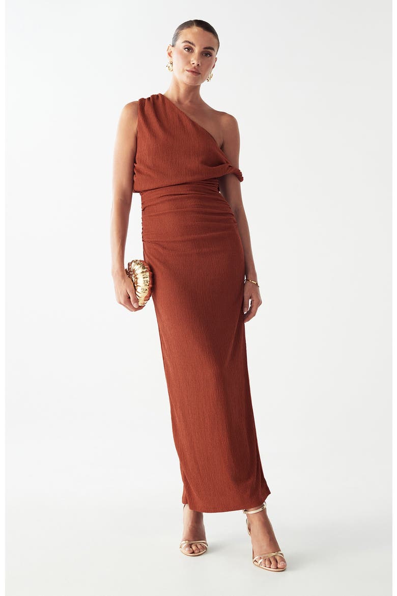 Crest Maxi Dress, Alternate, color, Copper