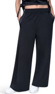 DKNY Satin Side Stripe Wide Leg Pants