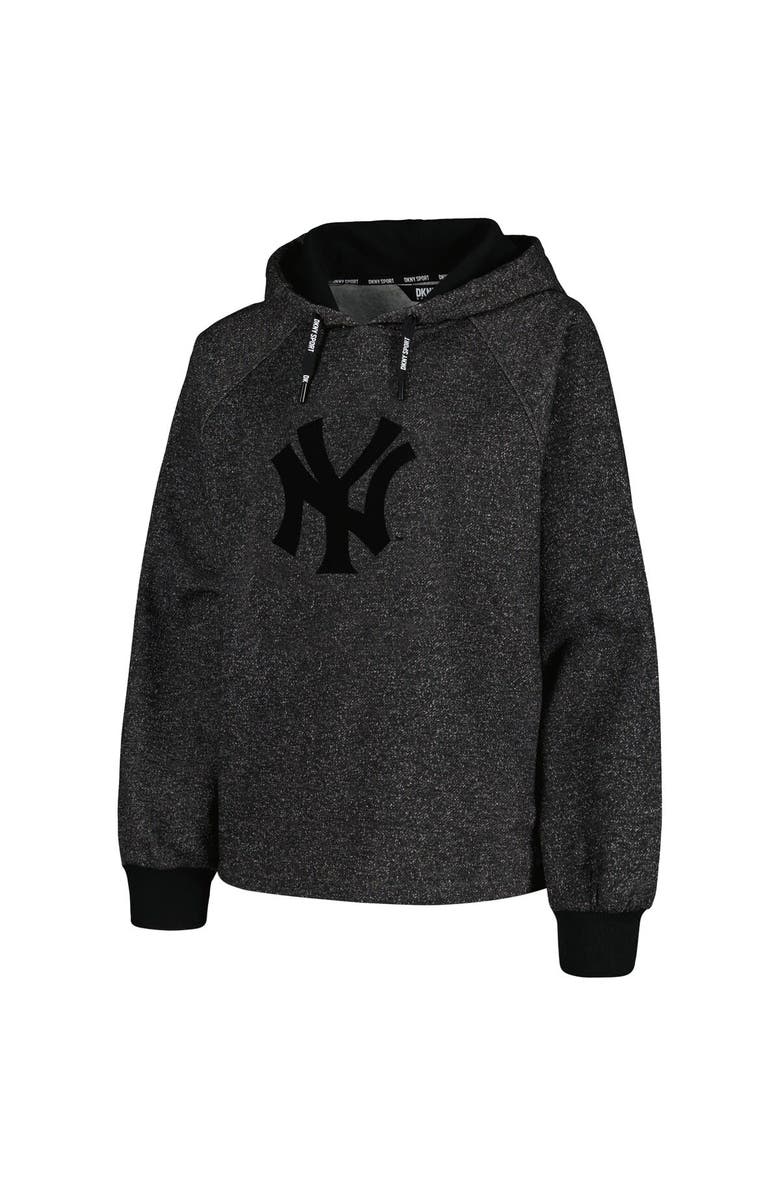 DKNY SPORT Women's DKNY Sport Black New York Yankees Debbie Dolman Raglan Pullover Hoodie, Alternate, color,