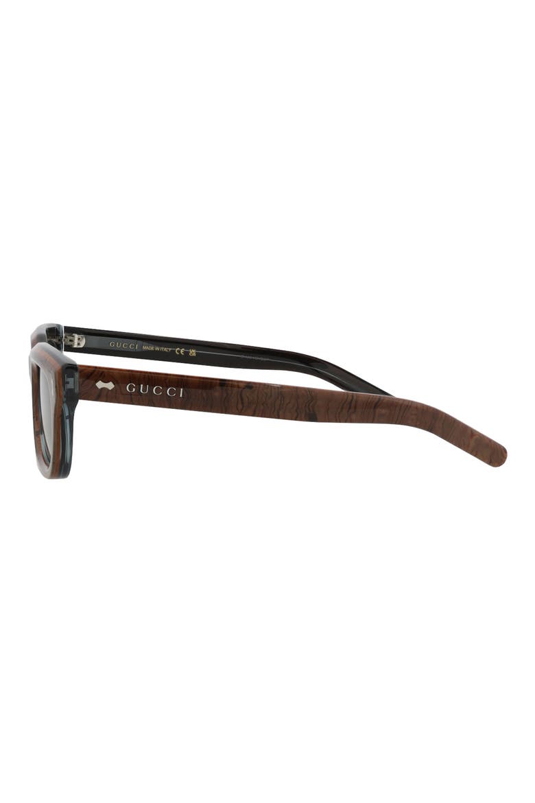 51mm Rectangle Sunglasses, Alternate, color, BLUE BLUE BROWN