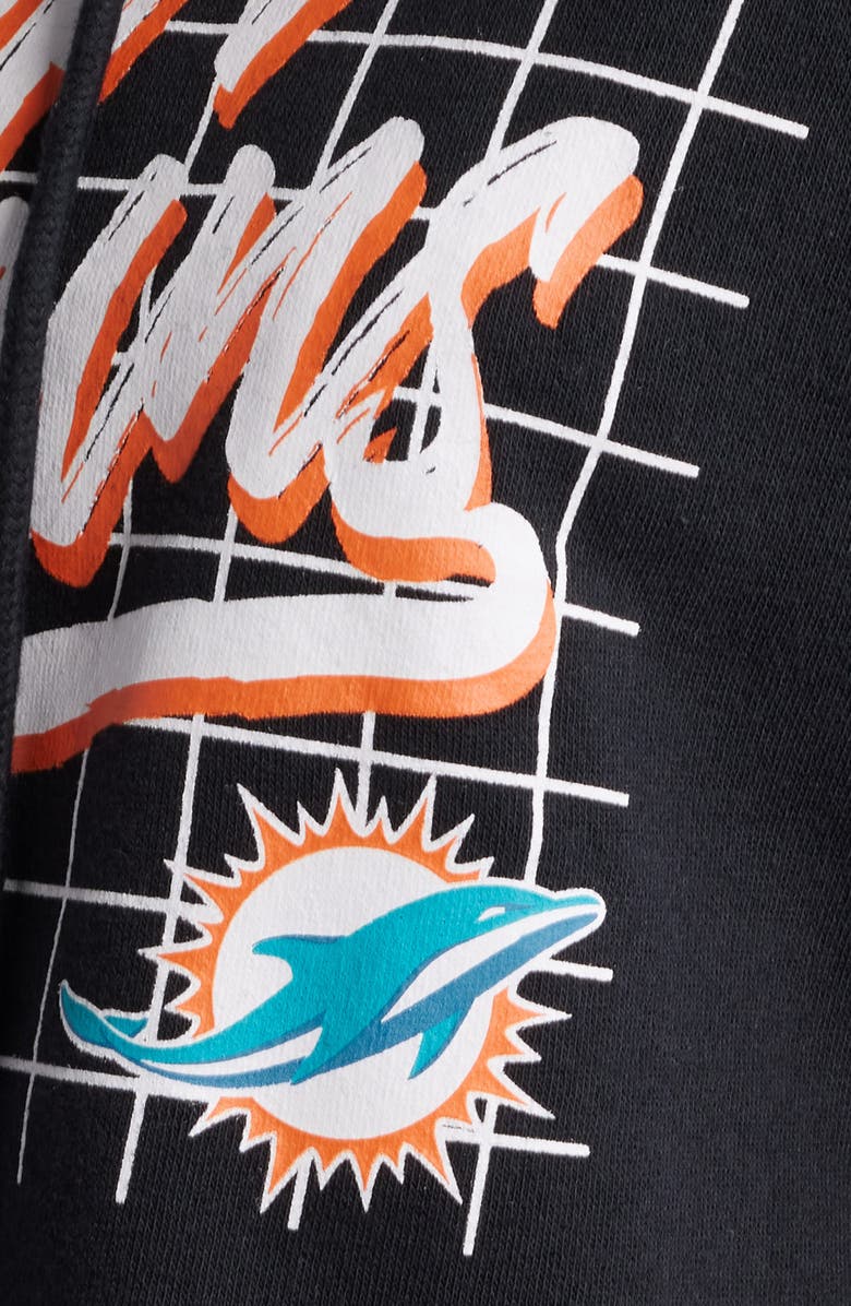 WEAR by Erin Andrews Women's WEAR by Erin Andrews Black Miami Dolphins Domestic Cropped Pullover Hoodie, Alternate, color, Black