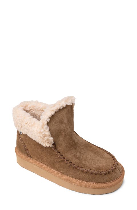 Chandra Faux Shearling Lined Bootie (Women)