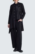 LUUKAA Sable Structured Wide-leg Pants