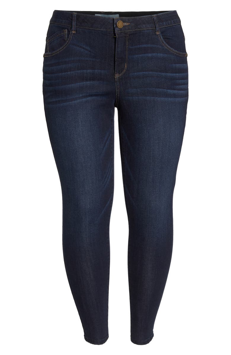 Wit & Wisdom 'Ab'Solution High Waist Skinny Ankle Jeans, Alternate, color, In-Indigo
