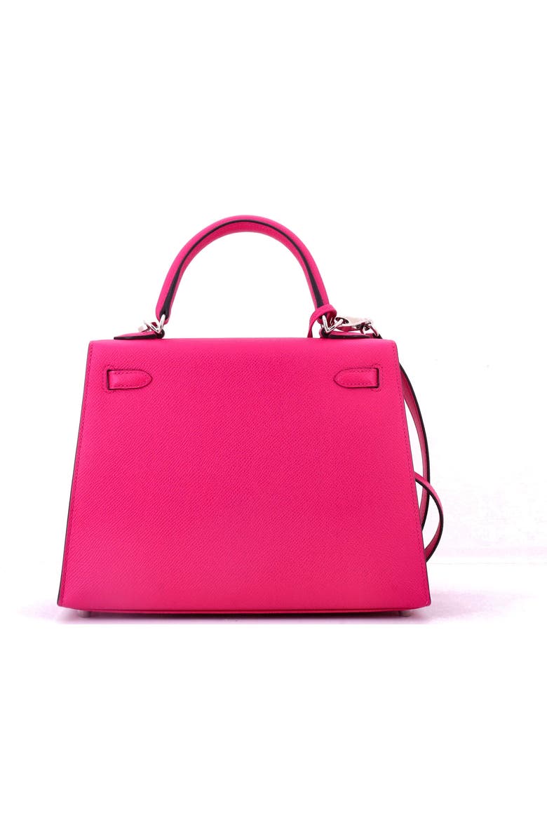 Pre-Owned Hermes Kelly Handbag Pink Epsom with Palladium Hardware 25, Alternate, color, Framboise