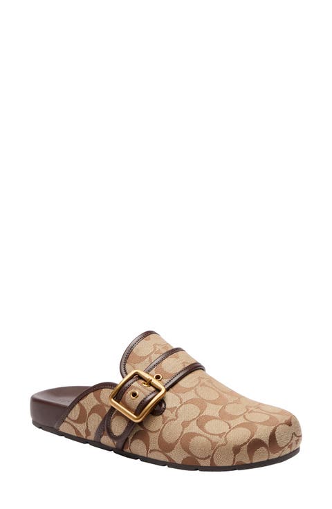 Archival Buckle Signature Sateen Jacquard Clog